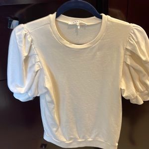 Frame Puff-sleeves short sleeved sweatshirt